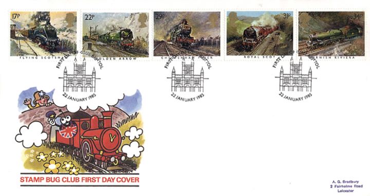 Famous Trains, Stamp Bug Club