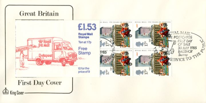 Counter: The Royal Mail: £1.53 Datapost, Datapost Lorry