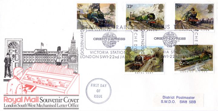 Famous Trains, Royal Mail Souvenir Cover