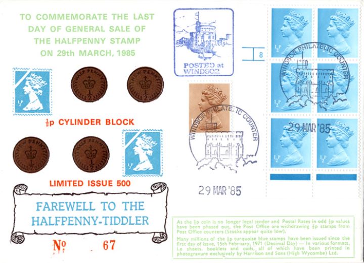 Farewell to the Halfpenny-Tiddler, Last Day of Sale of 1/2p Stamp