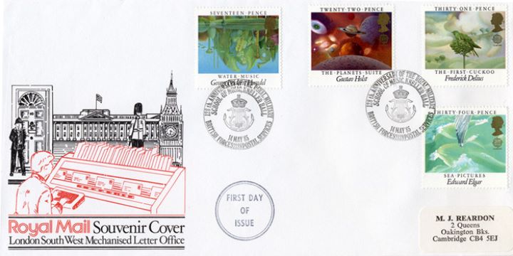 British Composers, Royal Mail Souvenir Cover