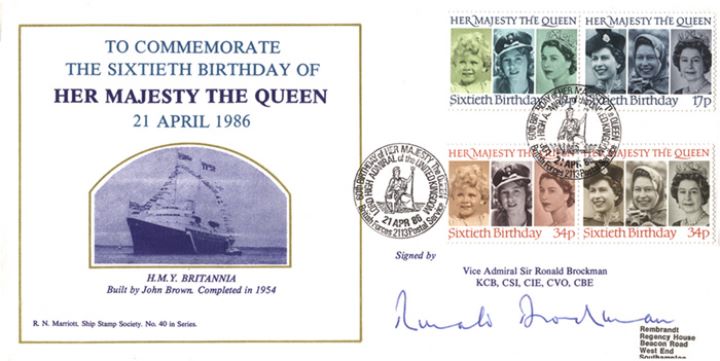 Queen's 60th Birthday, H.M.Y. Britannia