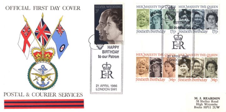 Queen's 60th Birthday, Postal & Courier Services