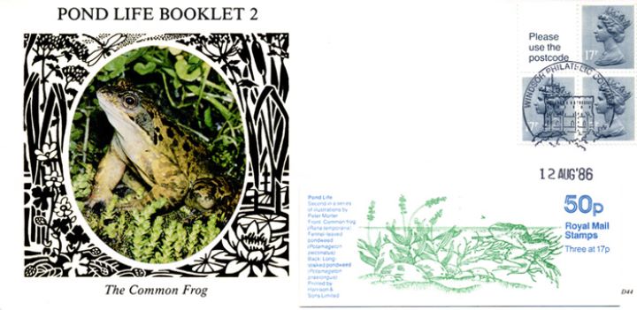 Vending: New Design: 50p Pond Life 2 (Frog) no underprint, The Common Frog