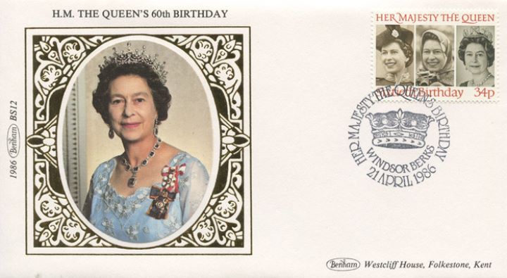 Queen's 60th Birthday, In Blue Dress