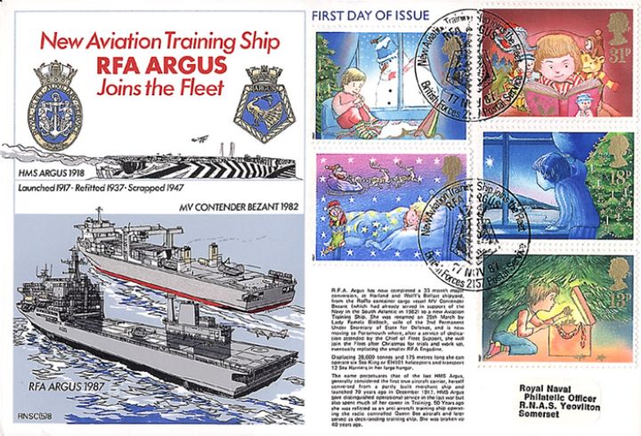 Christmas 1987, RFA Argus