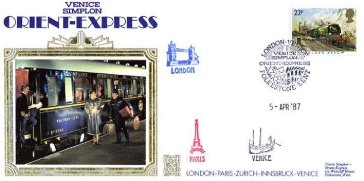 The Orient Express, London-Paris-Zurich-Innsbruck-Venice