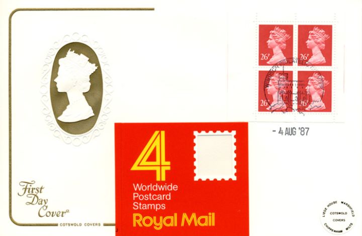 Window: Window Design: £1.04 Airmail, H M The Queen