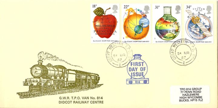 Sir Isaac Newton, GWR TPO VAN No. 814