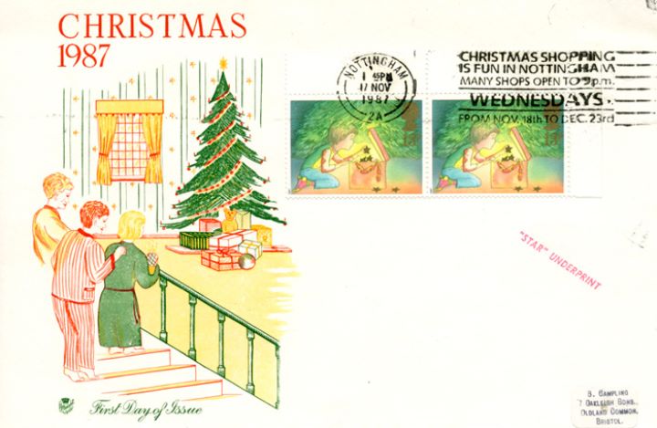 Christmas 1987, Stamps from Discount Sheetlet