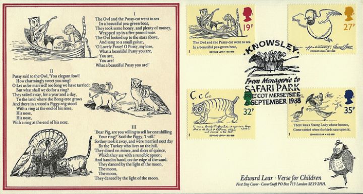 Edward Lear: Stamps, Knowsley Safari Park