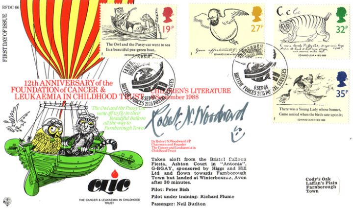 Edward Lear: Stamps, Cancer & Leukaemia Childhood Trust