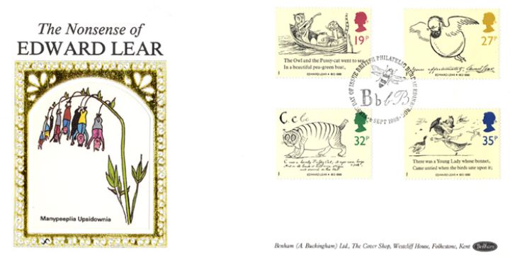 Edward Lear: Stamps, Manypeeplia Upsidownia