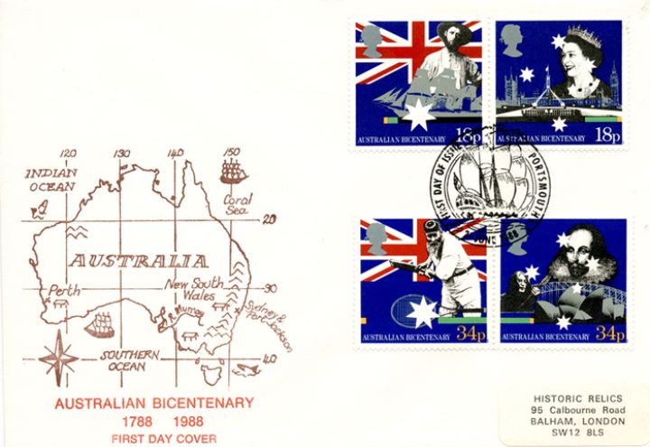 Australian Bicentenary, Early Map of Australia