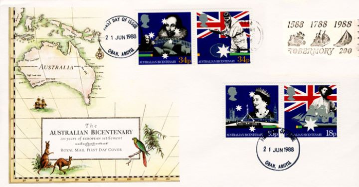 Australian Bicentenary, Tobermory Postmark