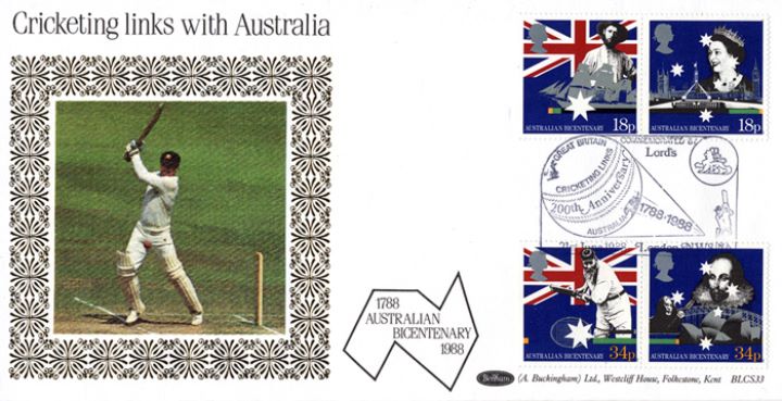 Australian Bicentenary, Cricketing Links