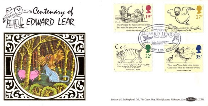 Edward Lear: Stamps, The Owl and the Pussycat