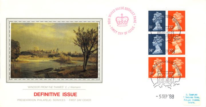 Vending: New Design: £1 Dickens 2 (Nicholas Nickleby), Windsor from the Thames