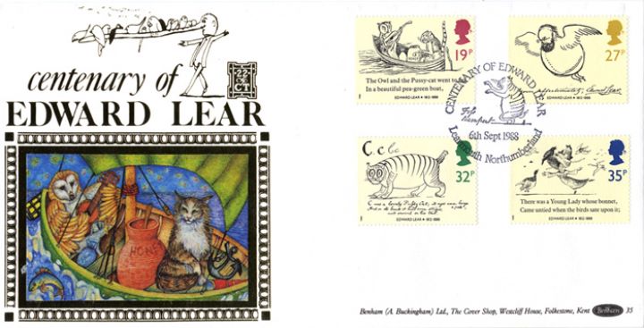 Edward Lear: Stamps, The Owl and the Pussycat