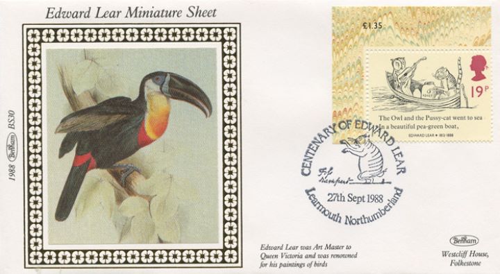 Edward Lear: Miniature Sheet, Toucan