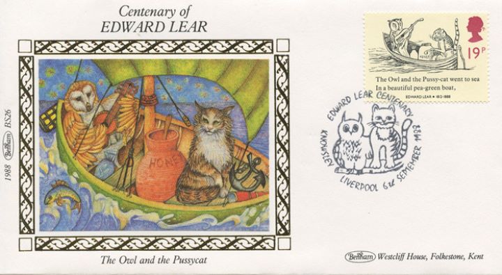 Edward Lear: Stamps, The Owl and Pussycat