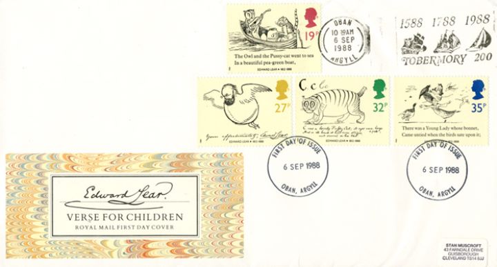 Edward Lear: Stamps, Slogan Postmarks