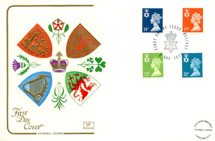 Northern Ireland 14p, 19p, 23p, 32p, Heraldic Crests