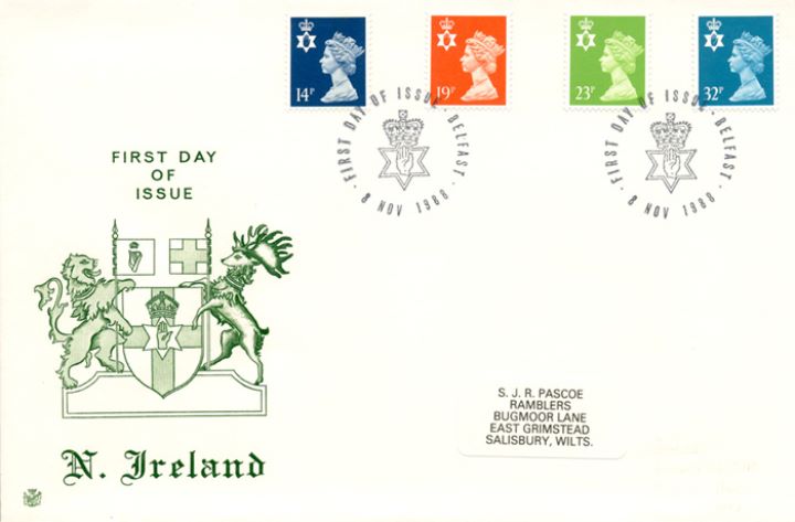 Northern Ireland 14p, 19p, 23p, 32p, Coat of Arms