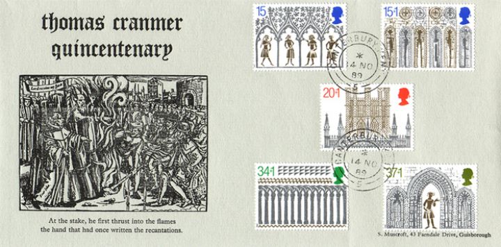 Christmas 1989, Thomas Cranmer Quincentenary