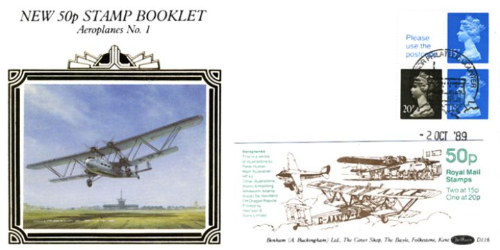 Vending: New Design: 50p Aircraft 1, Biplane