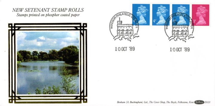 Machins: 15p Readers' Digest Stamp Coil, Lake Scene