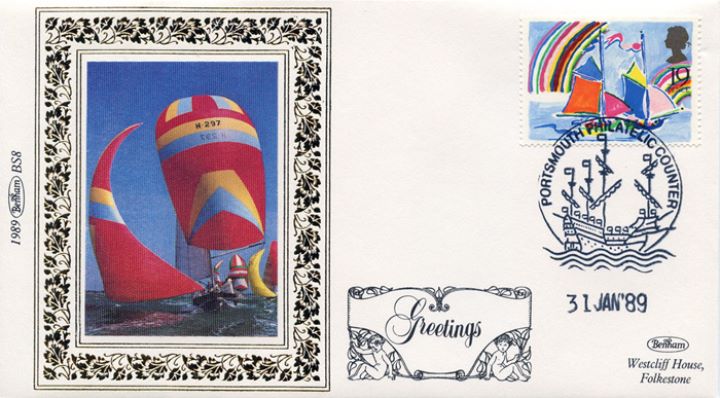 Greetings Stamps, Sailing boats