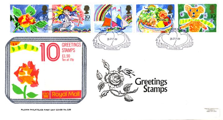 Greetings Stamps, The Rose