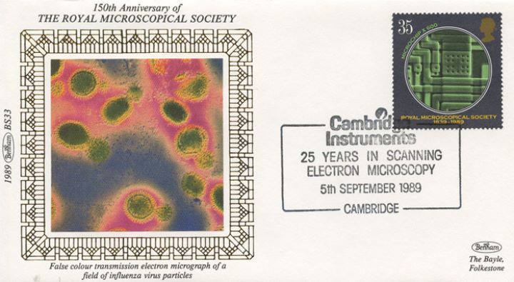 Microscopes, Influenza virus particles