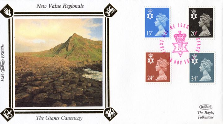 Northern Ireland 15p, 20p, 24p, 34p, The Giant's Causeway