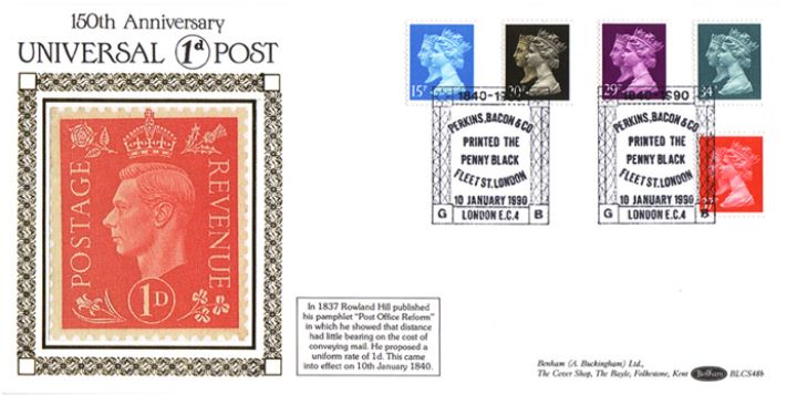 Penny Black Anniversary, King George VI Reproduction 1d Definitive