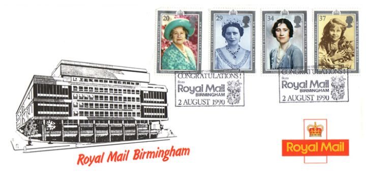 Queen Mother 90th Birthday, Birmingham Royal Mail