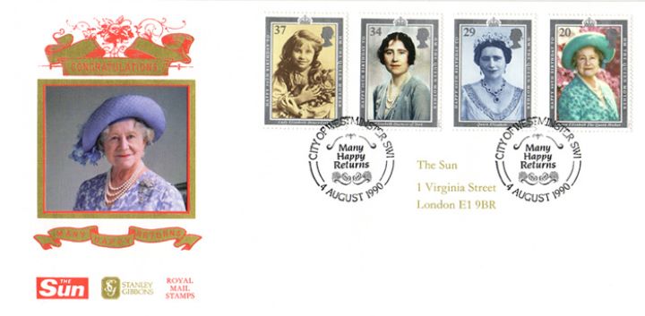 Queen Mother Ninety Today, Sun Promotional Birthday Souvenir