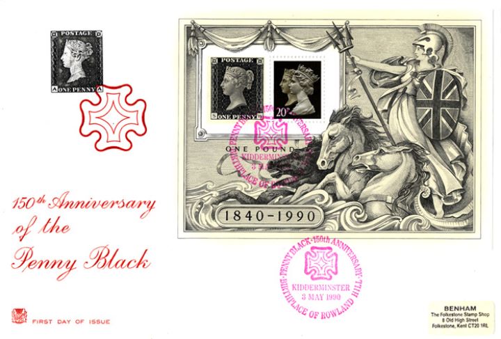 Penny Black: Miniature Sheet, Penny Black and Maltese Cross