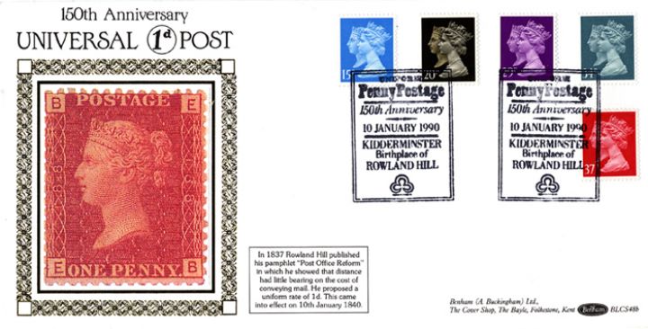 Penny Black Anniversary, Universal Penny Postage