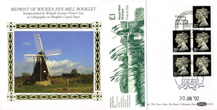 Vending: Penny Black Anniversary: £1 Mills 1 (Wicken Fen), Windmill