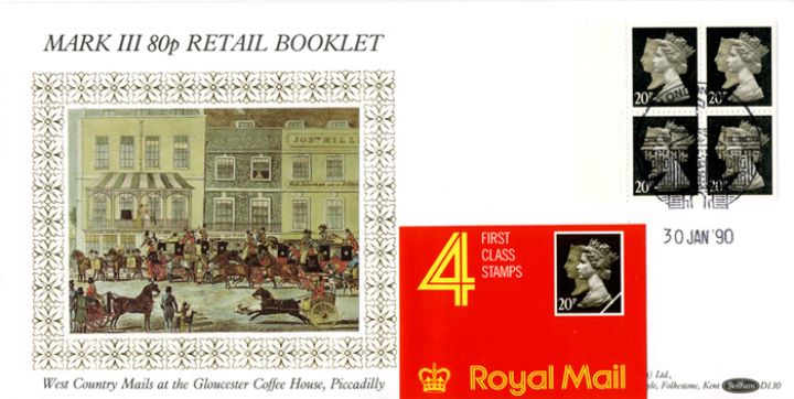 Window: Penny Black Anniversary: 80p, West Country Mails