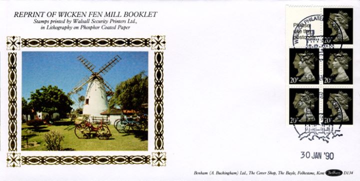 Vending: Penny Black Anniversary: £1 Mills 1 (Wicken Fen), Windmill