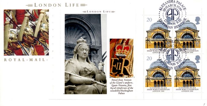 PSB: London Life - Pane 1, Statue of Queen Victoria