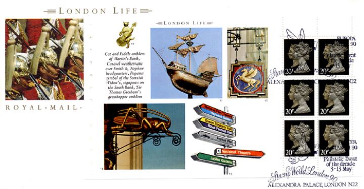 PSB: London Life - Pane 2, Weathervane, Signs & Emblems