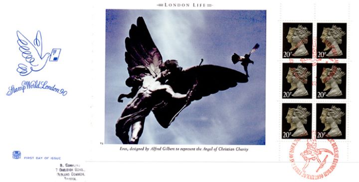 PSB: London Life - Pane 4, Eros - the angel of Christian Charity