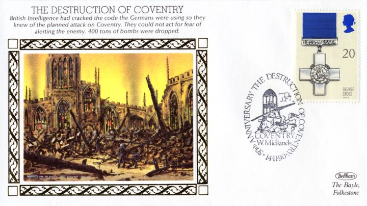 The Destruction of Coventry, 400 tons of bombs were dropped