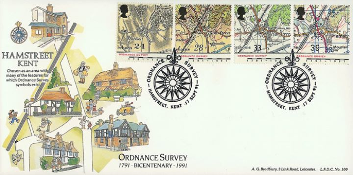 Maps - Ordnance Survey, Hamstreet