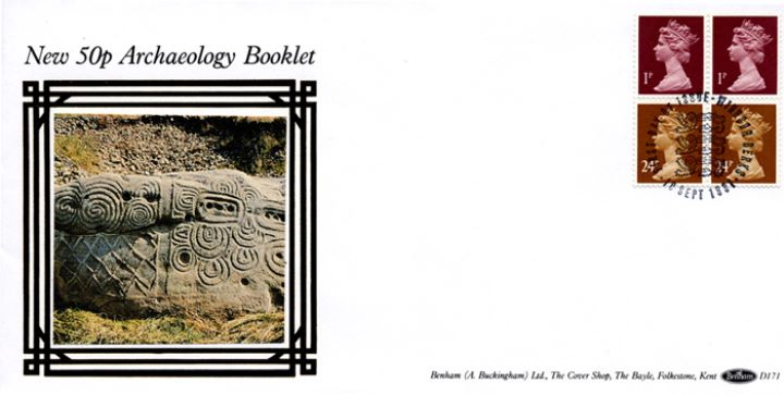 Vending: New Design: 50p Archaeology 1 (Knossos), Treasures in Stone