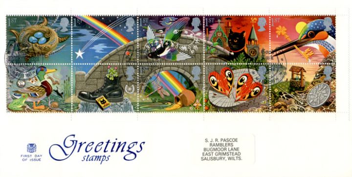 Lucky Symbols (Greetings), Greetings Stamps